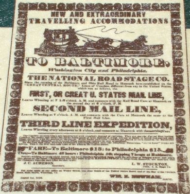Close Up of Advertisement Reproduced on Marker image. Click for full size.