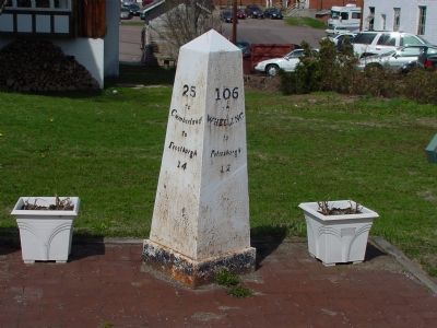 Cast Iron Mile Marker. Click for full size. Cast Iron Mile Marker image. Click for full size.