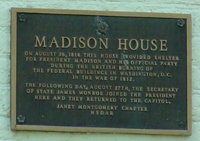 Madison House Marker image. Click for full size.