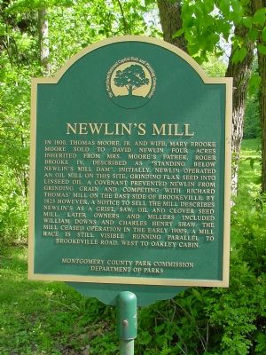 Newlin's Mill Marker image. Click for full size.