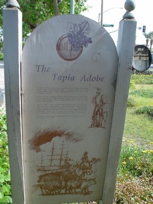 The Tapia Adobe Interpretative Sign. Click for full size. The Tapia Adobe Interpretative Sign image. Click for full size.