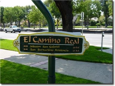 El Camino Real (“The Royal Road”) Signpost image. Click for full size.