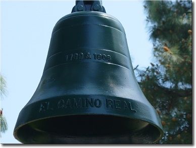 Close-up of El Camino Real Bell image. Click for full size.