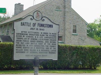 Battle of Funkstown Marker image. Click for full size.