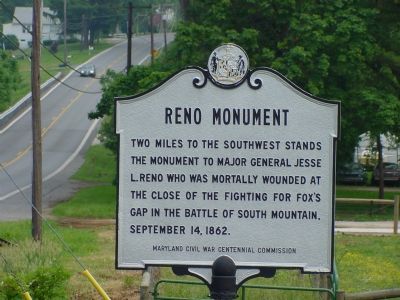 Reno Monument Marker. Click for full size. Reno Monument Marker image. Click for full size.