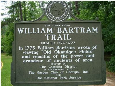 William Bartram Trail Marker. Click for full size. William Bartram Trail Marker image. Click for full size.