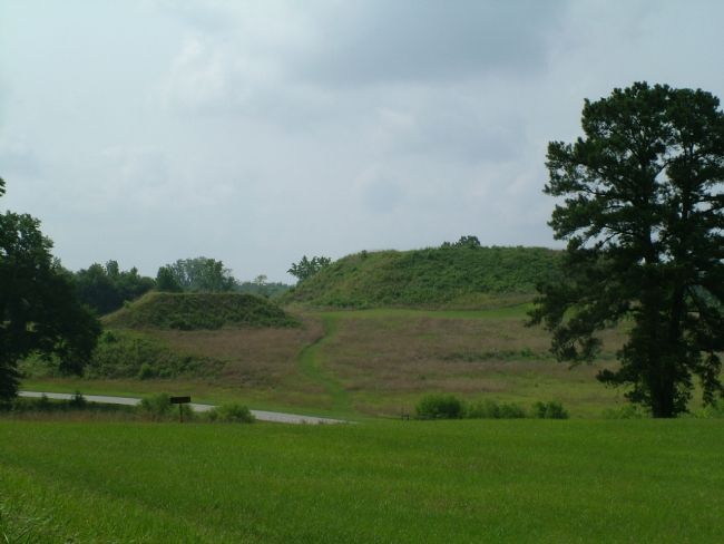 Mounds at Ocmulgee National Monument image. Click for full size.