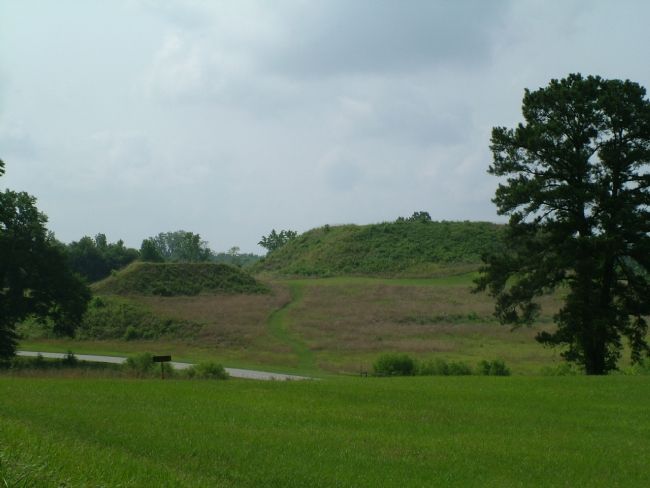 Mounds at Ocmulgee National Monument. Click for full size. Mounds at Ocmulgee National Monument image. Click for full size.