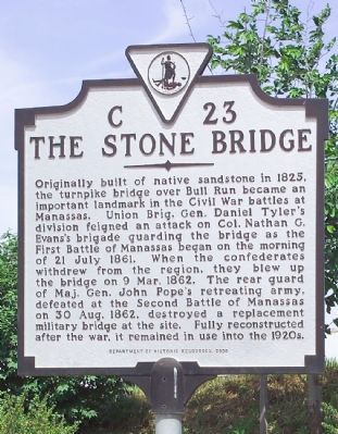The Stone Bridge Marker image. Click for full size.