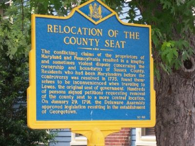 Relocation of the County Seat Marker image. Click for full size.