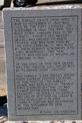 Yank’s Marker. Click for full size. Yank’s Marker image. Click for full size.
