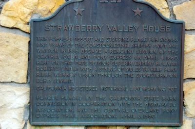 Strawberry Valley House Marker image. Click for full size.