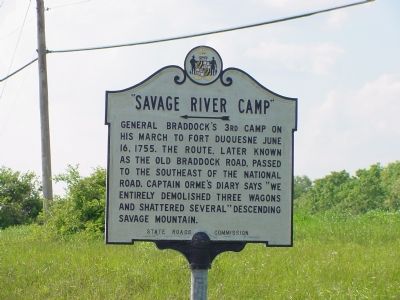 Savage River Camp Marker image. Click for full size.