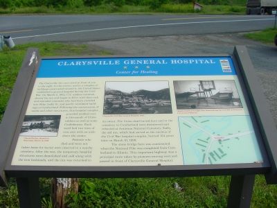 Clarysville General Hospital Marker image. Click for full size.