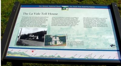 The La Vale Toll House Marker image. Click for full size.