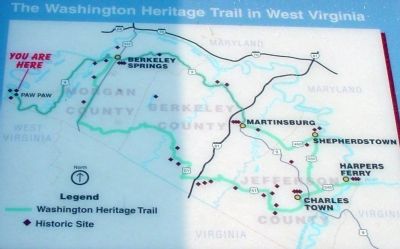 Close Up of Map on Marker image. Click for full size.