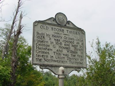 Old Stone Tavern Marker. Click for full size. Old Stone Tavern Marker image. Click for full size.