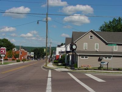 Main Street Looking East, Marker is on the Right image. Click for full size.