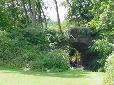 Abandoned National Road Bridge over Shade Run, Next to House. Click for full size. Abandoned National Road Bridge over Shade Run, Next to House image. Click for full size.
