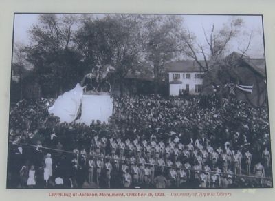 Unveiling of the Jackson Monument, October 18, 1921. image. Click for full size.