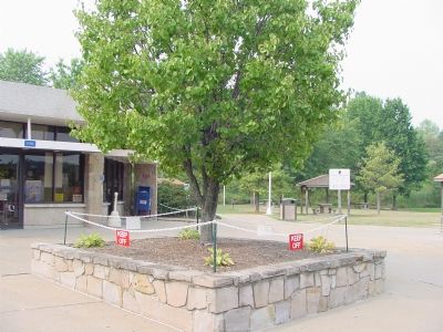 Marker (on the Right) at the Welcome Center. Click for full size. Marker (on the Right) at the Welcome Center image. Click for full size.