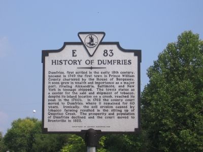 History of Dumfries Marker. Click for full size. History of Dumfries Marker image. Click for full size.