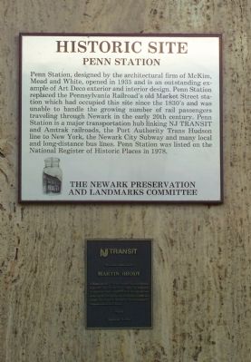 Penn Station Historic Site Marker image. Click for full size.