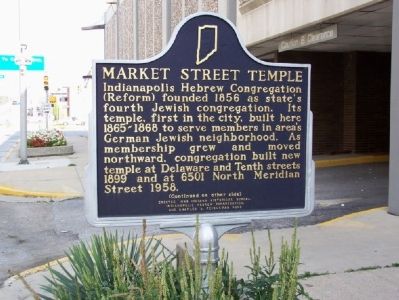 Side one: Market Street Temple Marker image. Click for full size.