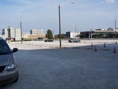 The parking lot replacement while awaiting redevelopment. image. Click for full size.