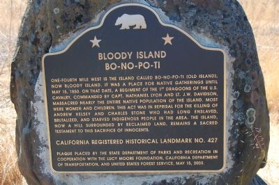 Bloody Island (Bo-no-po-ti) Marker image. Click for full size.