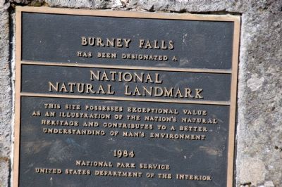 Burney Falls Marker. Click for full size. Burney Falls Marker image. Click for full size.
