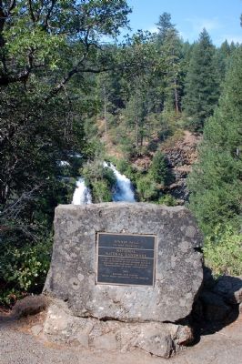 Burney Falls Marker. Click for full size. Burney Falls Marker image. Click for full size.