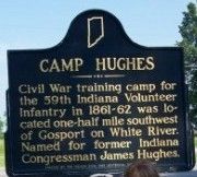 Camp Hughes Marker. Click for full size. Camp Hughes Marker image. Click for full size.