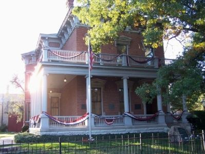 Home of Benjamin Harrison. The home is open for tours.. Click for full size. Home of Benjamin Harrison. The home is open for tours. image. Click for full size.