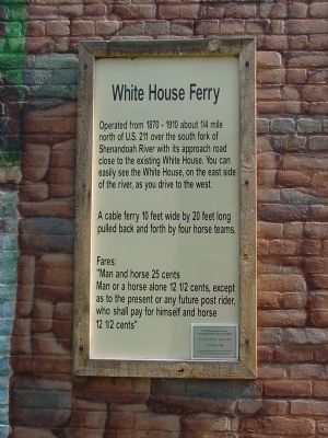 White House Ferry Marker image. Click for full size.