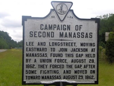Campaign of Second Manassas Marker. Click for full size. Campaign of Second Manassas Marker image. Click for full size.