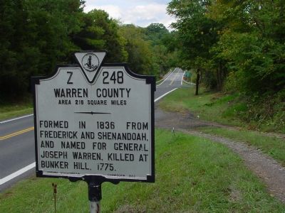 Marker's Warren County Face Faces Page County image. Click for full size.