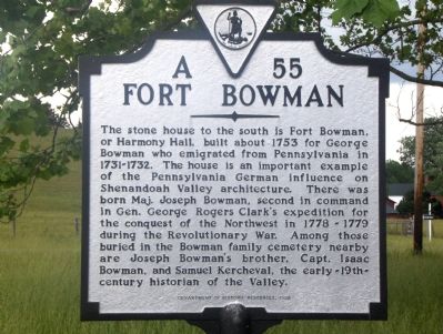 Fort Bowman Marker image. Click for full size.