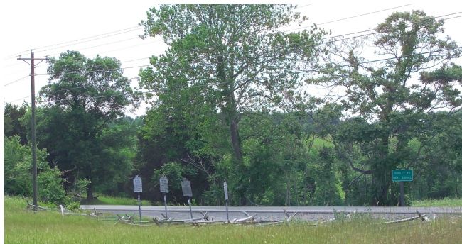 This and the Other Markers as Seen from the Base of Henry Hill. Click for full size. This and the Other Markers as Seen from the Base of Henry Hill image. Click for full size.