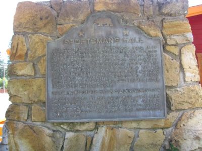 Sportsman's Hall Marker. Click for full size. Sportsman's Hall Marker image. Click for full size.