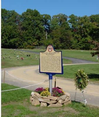 Marker in the Pleasant Valley Memorial Park. Click for full size. Marker in the Pleasant Valley Memorial Park image. Click for full size.