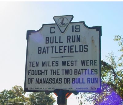 Bull Run Battlefields Marker image. Click for full size.