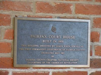 Fairfax Court House Marker image. Click for full size.