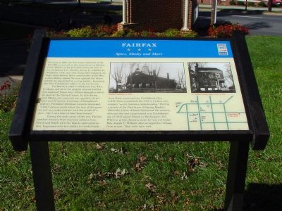 Fairfax - Spies, Mosby and Marr Marker. Click for full size. Fairfax - Spies, Mosby and Marr Marker image. Click for full size.