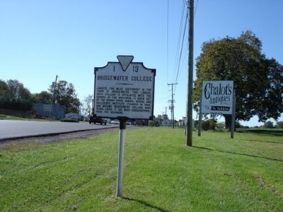 Bridgewater College Marker. Click for full size. Bridgewater College Marker image. Click for full size.