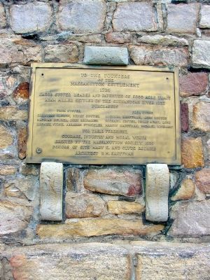 Brass Tablet On South Face, Facing the Road image. Click for full size.