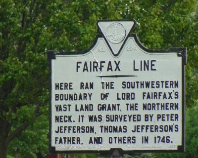 Fairfax Line Marker image. Click for full size.