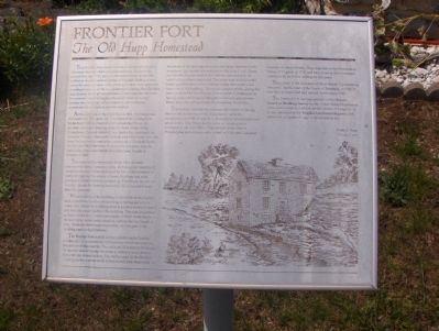 The Old Hupp Homestead Marker image. Click for full size.