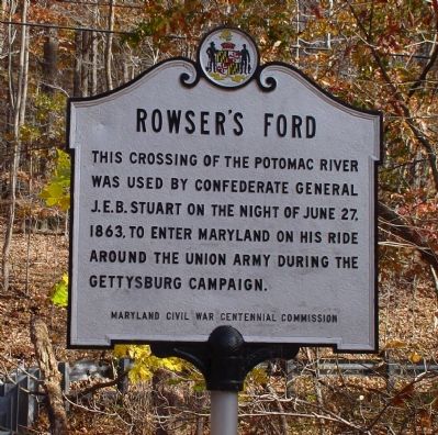 Rowsers Ford Marker image. Click for full size.