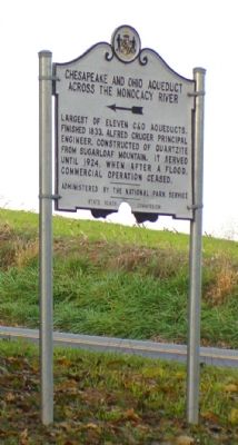 Monocacy Aqueduct Marker image. Click for full size.